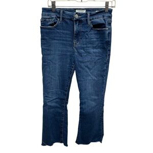 Frame Le Crop mini boot jeans women’s 28 raw hem high rise stretch